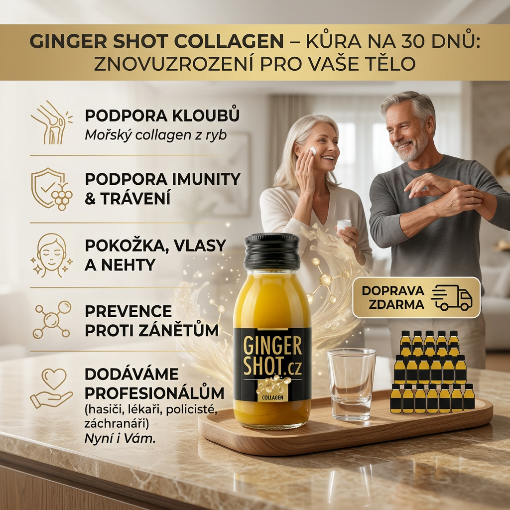 Ginger Shot Collagen kůra na 30 dnů
